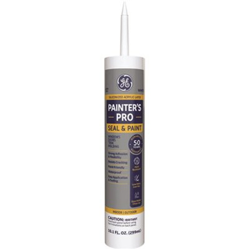 GE Painters Pro Seal & Paint 10oz White All-Purpose Acrylic Latex Sealant (12pk)