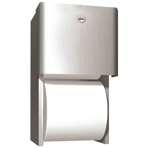 ASI Surface Mounted Twin Roll Toilet Paper Dispenser ASI Surface Mounted Twin Roll Toilet Paper Dispenser