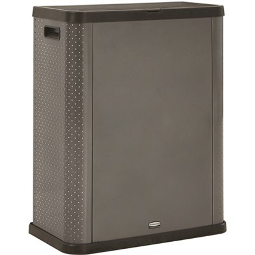 Rubbermaid Commercial Products Elevate Landfill 23 Gal. Pearl Dark Gray Trash Can