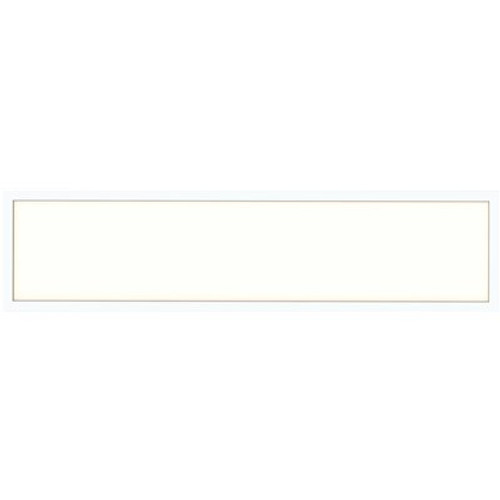 12 in. x 48 in. 20/30/35-Watt 2548-4217 Lumens White Integrated LED Flat Panel Backlit, Color Selectable 3500 4000 5000K