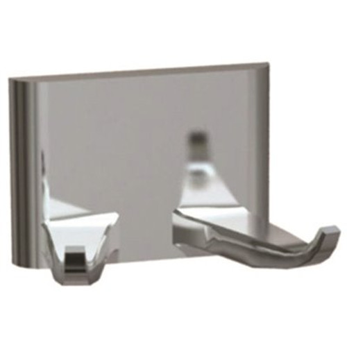 ASI Wall Mounted Double J-Hook Robe in Chrome Plated Zamak ASI Wall Mounted Double J-Hook Robe in Chrome Plated Zamak