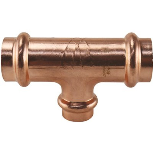 Apollo 3/4 in. x 3/4 in. x 1/2 in. Copper Press Reducing Tee Fitting Apollo 3/4 in. x 3/4 in. x 1/2 in. Copper Press Reducing Tee Fitting
