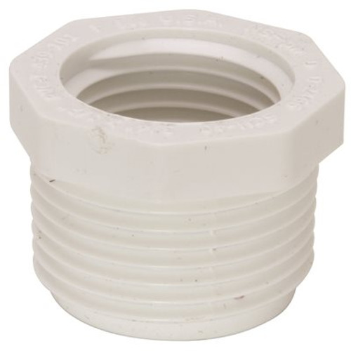 Mueller Streamline 3/4 in. x 1/2 in. PVC Schedule 40 Pressure MPT x FPT Bushing
