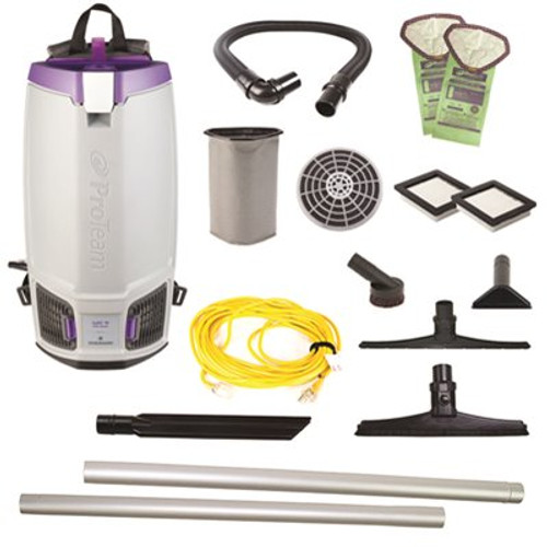 ProTeam GoFit 10,10 qt. with 15" Carpet & Hard Surface Sidewinder Tool Kit 120 Volt Commercial Backpack ProTeam GoFit 10,10 qt. with 15" Carpet & Hard Surface Sidewinder Tool Kit 120 Volt Commercial Backpack