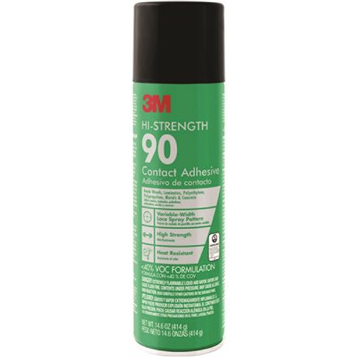 3M 14.6 oz. Hi-Strength 90 Low VOC Spray Adhesive 3M 14.6 oz. Hi-Strength 90 Low VOC Spray Adhesive
