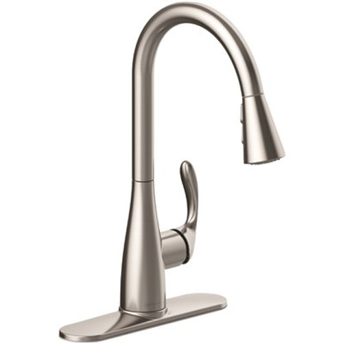 Seasons Westwind Single-Handle Pull-Down Sprayer Kitchen Faucet in Stainless Steel 320467878 Seasons Westwind Single-Handle Pull-Down Sprayer Kitchen Faucet in Stainless Steel 320467878