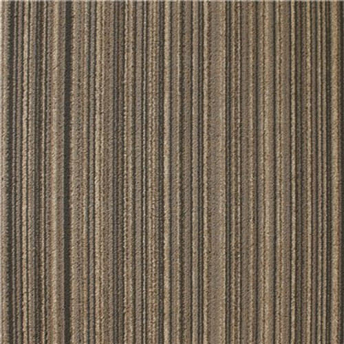 TrafficMaster Framework Brown Residential/Commercial 19.7 in. x 19.7 Glue-Down Carpet Tile (20 Tiles/Case) 54 sq. ft.