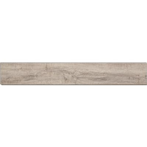 PALISADE 47 in. L x 7.2 in. W Gray Oak No Grout Vinyl Wall Tile (16.3 sq. ft./case)