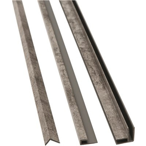 PALISADE Adobe Drift 94 in. Vinyl Backsplash Accessory Trim Kit