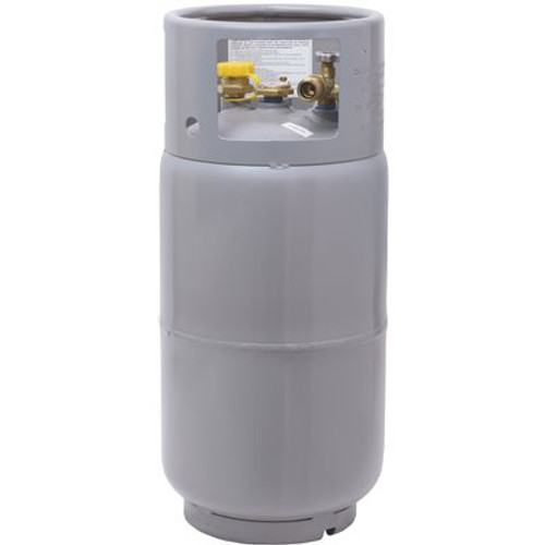 Flame King 33.5 lbs. Forklift Propane Tank Cylinder LP with Gauge and Fill Valve - Steel Flame King 33.5 lbs. Forklift Propane Tank Cylinder LP with Gauge and Fill Valve - Steel