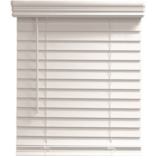 Champion TruTouch 41x48" Cordless 2" Faux Wood Blind White