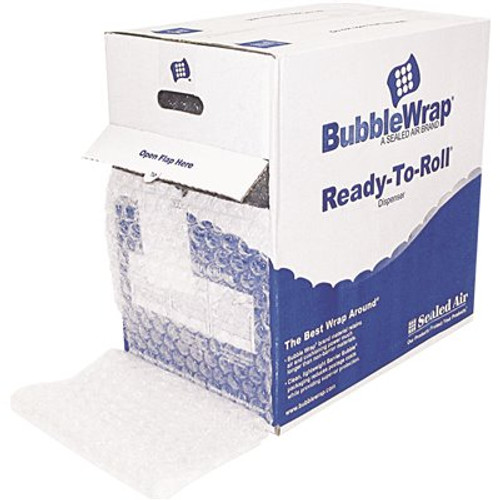 Sealed Air 5/16 in. Thick, 12 in. x 100 ft. Bubble Wrap Cushioning Material in Dispenser Box Sealed Air 5/16 in. Thick, 12 in. x 100 ft. Bubble Wrap Cushioning Material in Dispenser Box