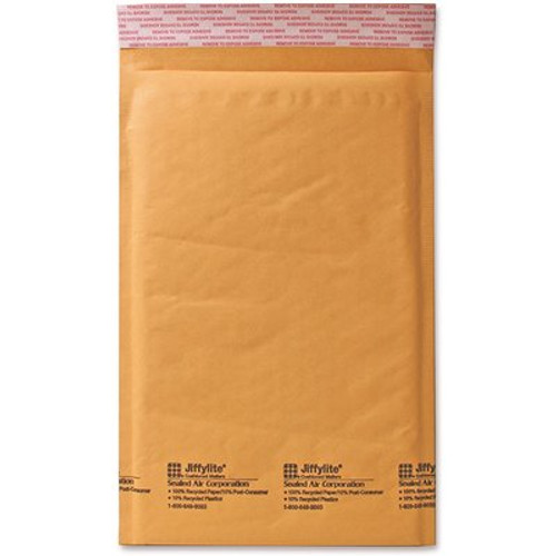 Sealed Air Jiffylite Self-Seal Mailer, Side Seam, #0, 6 X 10, Golden Brown, 25/Carton Sealed Air Jiffylite Self-Seal Mailer, Side Seam, #0, 6 X 10, Golden Brown, 25/Carton