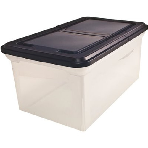 Advantus 15 Gal. 23 in. Storage Tote with Lid in Clear Advantus 15 Gal. 23 in. Storage Tote with Lid in Clear