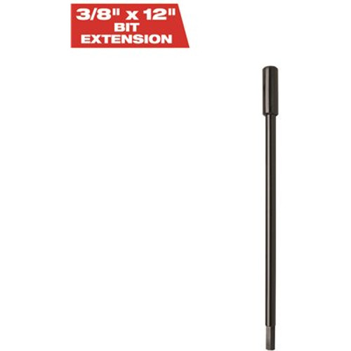 Milwaukee 12 in. x 3/8 in. Bit Extension for Selfeed Bits and Hole Saws Milwaukee 12 in. x 3/8 in. Bit Extension for Selfeed Bits and Hole Saws
