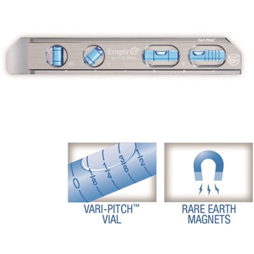 Empire 8 in. True Blue Magnetic Billet Torpedo Level Empire 8 in. True Blue Magnetic Billet Torpedo Level