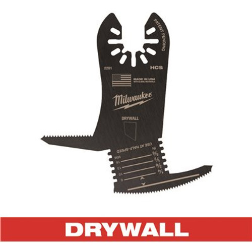 Milwaukee 5-in-1 High Carbon Steel Universal Fit Drywall Cutting Multi-Tool Oscillating Blade (1-Piece) Milwaukee 5-in-1 High Carbon Steel Universal Fit Drywall Cutting Multi-Tool Oscillating Blade (1-Piece)