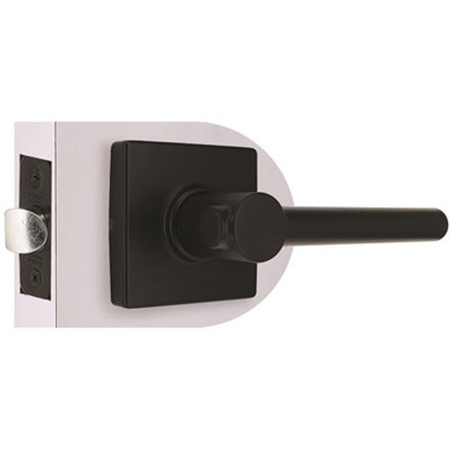 Modern Passage Door Lever 2-3/8" and 2-3/4" Backset Grade 3 Matte Black Modern Passage Door Lever 2-3/8" and 2-3/4" Backset Grade 3 Matte Black