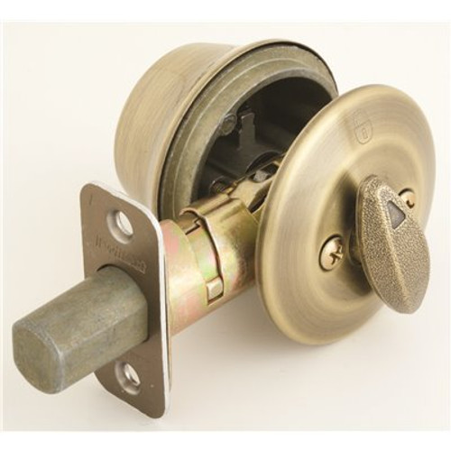Kwikset Single Cylinder Deadbolt Grade 3 Antique Brass