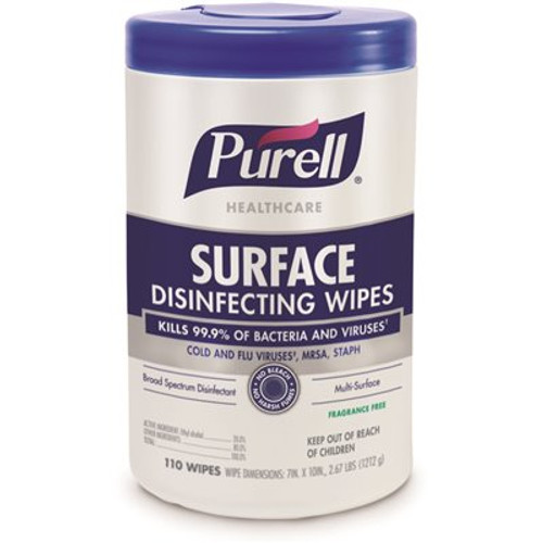 Purell Healthcare Surface Disinfecting Wipes (9340-06) Purell Healthcare Surface Disinfecting Wipes (9340-06)