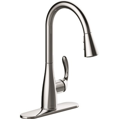 Seasons Westwind Single-Handle Pull-Down Sprayer Kitchen Faucet in Chrome 320467857