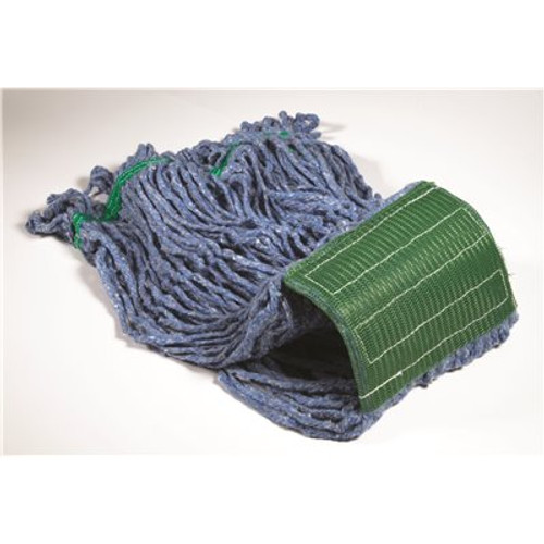 Renown Small 16oz Blue Blended Looped String Mop, 5 in. Headband (2-Pack) Renown Small 16oz Blue Blended Looped String Mop, 5 in. Headband (2-Pack)