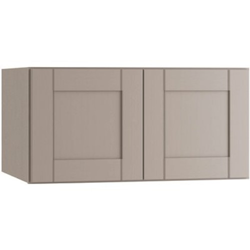 Mill'S Pride Richmond Shaker Rta Wall Cabinet Double, Vesuvius Gray, 30"x24"x12"