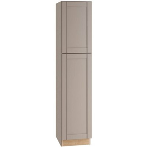 Mill'S Pride Richmond Shaker Rta Pantry Cabinet, Vesuvius Gray, 18"x84"x24"
