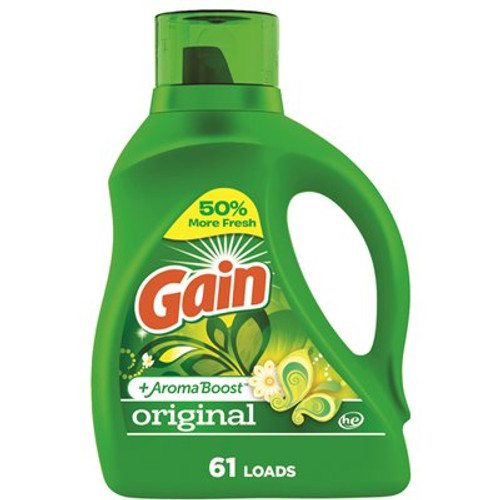Gain 88 Oz. Plus Aromaboost Original Scent He Liquid Laundry Detergent Case Of 4 Gain 88 Oz. Plus Aromaboost Original Scent He Liquid Laundry Detergent Case Of 4
