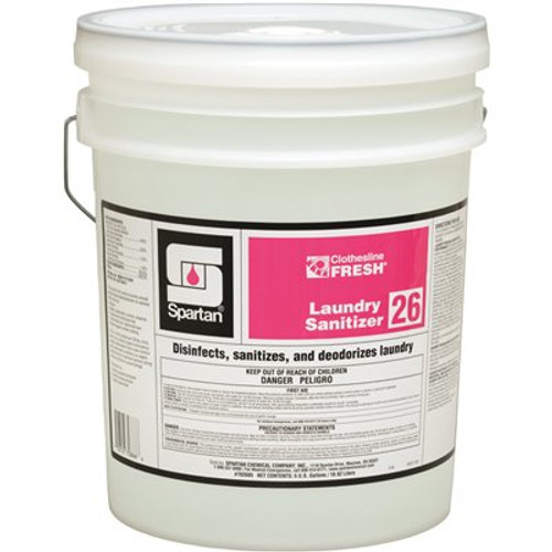 Spartan Clothesline Fresh 5 Gallon Laundry Sanitizer 26 Spartan Clothesline Fresh 5 Gallon Laundry Sanitizer 26