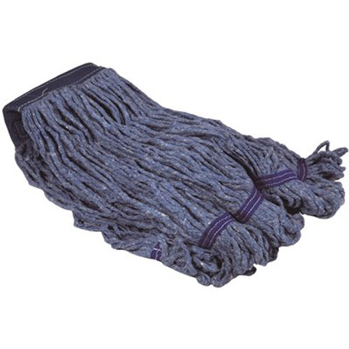 Renown Large 24oz Blue Blended Looped String Mop, 5 in. Headband (2-Pack) Renown Large 24oz Blue Blended Looped String Mop, 5 in. Headband (2-Pack)