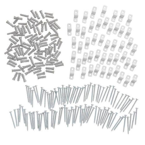 Everbilt 1.5-In. Fixed Mount Metal U-Clips For Drywall And Concrete (48-Pack)