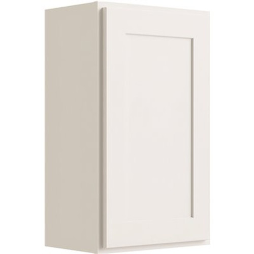 CNC Cabinetry Cabinetry 12" W X 30" H 1 Door Wall Cabinet, Luxor White