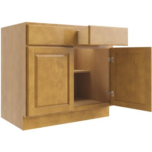 CNC Cabinetry Cabinetry Country Oak Base Cabinet 39w X 34.5h