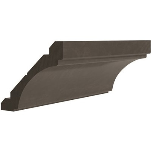 CNC Cabinetry Cabinetry Luxor Smoky Grey Royal Crown Molding, Coved 1w X 3.5h