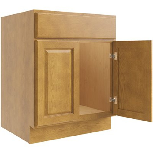 CNC Cabinetry Cabinetry Country Oak Sink Base Cabinet 24w X 34.5h