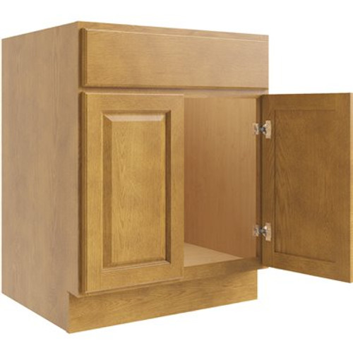 CNC Cabinetry Cabinetry Country Oak Sink Base Cabinet 27w X 34.5h