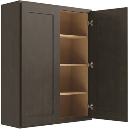 CNC Cabinetry Cabinetry Luxor Smoky Grey Wall Cabinet 42w X 42h CNC Cabinetry Cabinetry Luxor Smoky Grey Wall Cabinet 42w X 42h