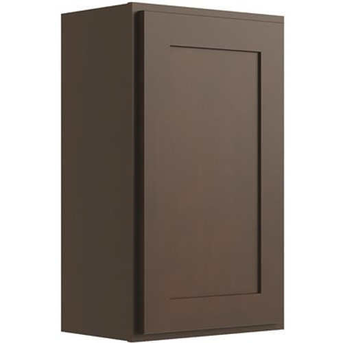 CNC Cabinetry Cabinetry 9" W X 30" H 1 Door Wall Cabinet, Luxor Espresso