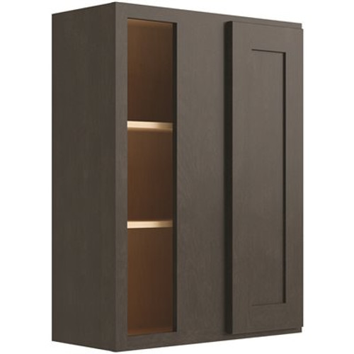 CNC Cabinetry Cabinetry Luxor Smoky Grey Blind Wall Cabinet 27w X 36h CNC Cabinetry Cabinetry Luxor Smoky Grey Blind Wall Cabinet 27w X 36h