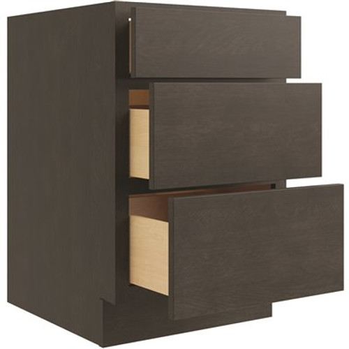 CNC Cabinetry Cabinetry Luxor Smoky Grey Drawer Base Cabinet 30w X 34.5h CNC Cabinetry Cabinetry Luxor Smoky Grey Drawer Base Cabinet 30w X 34.5h