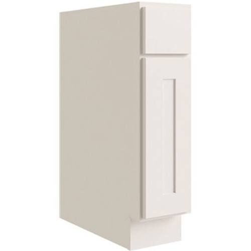 CNC CABINETRY Luxor 18" Base Cabinet, 1 Pull Out, Left Hinge, Shaker White CNC CABINETRY Luxor 18" Base Cabinet, 1 Pull Out, Left Hinge, Shaker White