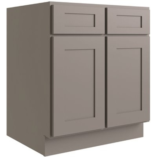 CNC CABINETRY Luxor 2-Door Base Cabinet, 1 Pullout, 5-Pc, 36", Shaker Misty Grey CNC CABINETRY Luxor 2-Door Base Cabinet, 1 Pullout, 5-Pc, 36", Shaker Misty Grey