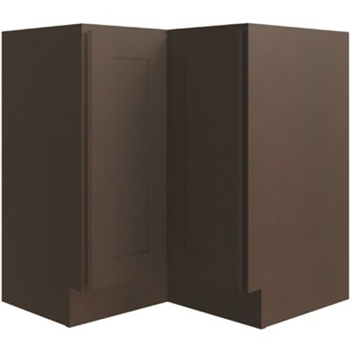 CNC CABINETRY Luxor 33" Lazy Susan Corner Cabinet, Right Hinge Shaker Espresso CNC CABINETRY Luxor 33" Lazy Susan Corner Cabinet, Right Hinge Shaker Espresso