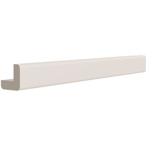 CNC CABINETRY Luxor Outside Corner Molding, 96"l, Shaker Misty Grey