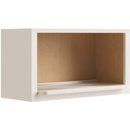 CNC CABINETRY Luxor Microwave Wall Cabinet, 30"w X 18"h X 12"d, Shaker White CNC CABINETRY Luxor Microwave Wall Cabinet, 30"w X 18"h X 12"d, Shaker White