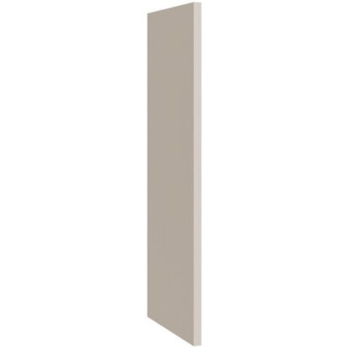CNC CABINETRY Luxor Wall End Skin, 0.25"w X 30"h X 11.25"d, Shaker Misty Grey