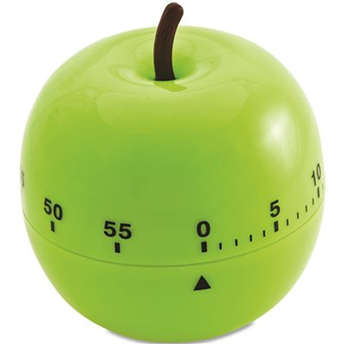 Baumgartens SHAPED TIMER, 4 1/2" DIA., GREEN APPLE
