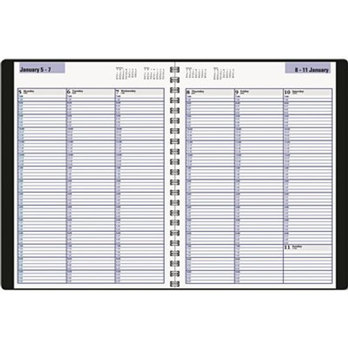 AT-A-GLANCE WEEKLY APPOINTMENT BOOK, 15-MINUTE RULING, 8 X 11, BLACK AT-A-GLANCE WEEKLY APPOINTMENT BOOK, 15-MINUTE RULING, 8 X 11, BLACK