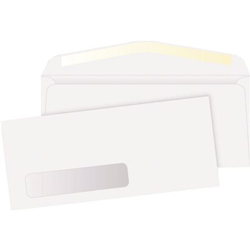 Business Source Number 10 4-1/8 in. x 9-1/2 in. Window Envelopes Side Seam, White (500 per Box) Business Source Number 10 4-1/8 in. x 9-1/2 in. Window Envelopes Side Seam, White (500 per Box)